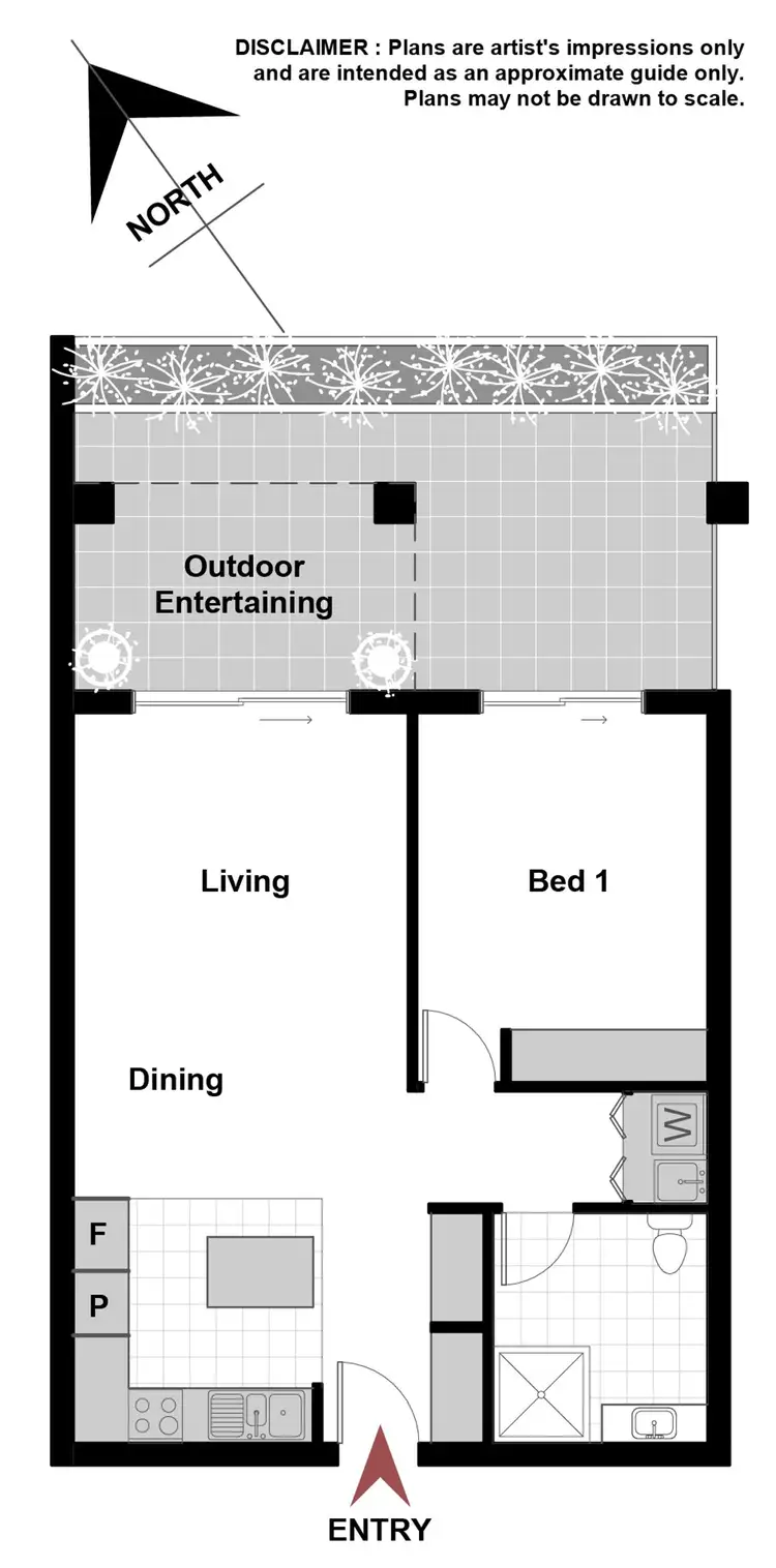 Floorplan of Homely apartment listing, 2/6 Cunningham Street, Griffith ACT 2603