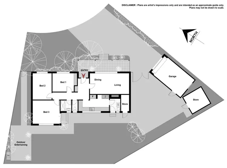 Floorplan of Homely house listing, 5 Boree Place, Narrabundah ACT 2604