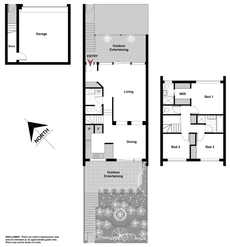 Floorplan of Homely townhouse listing, 83 Rowe Place, Swinger Hill ACT 2606