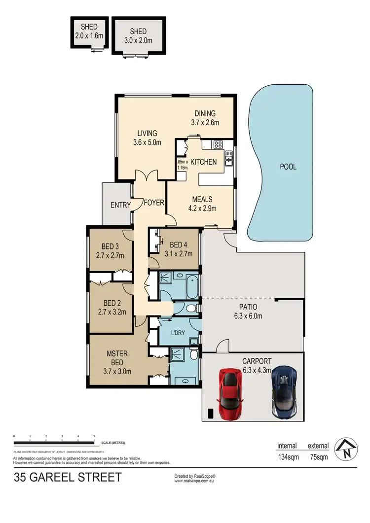 Floorplan of Homely house listing, 35 Gareel Street, Jindalee QLD 4074