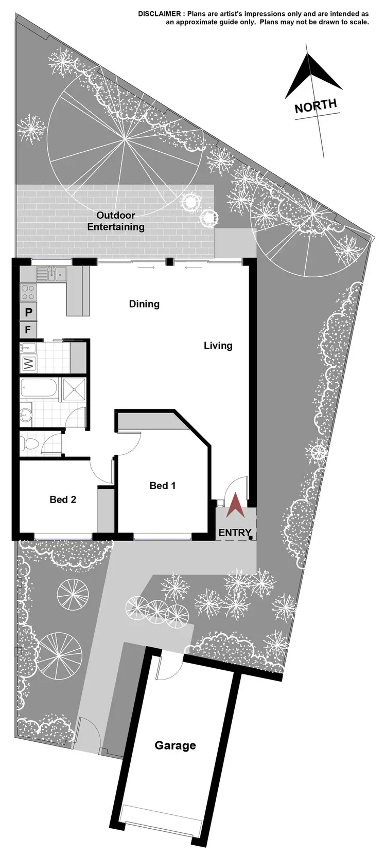 Floorplan of Homely townhouse listing, 36/6 Kemsley Place, Pearce ACT 2607