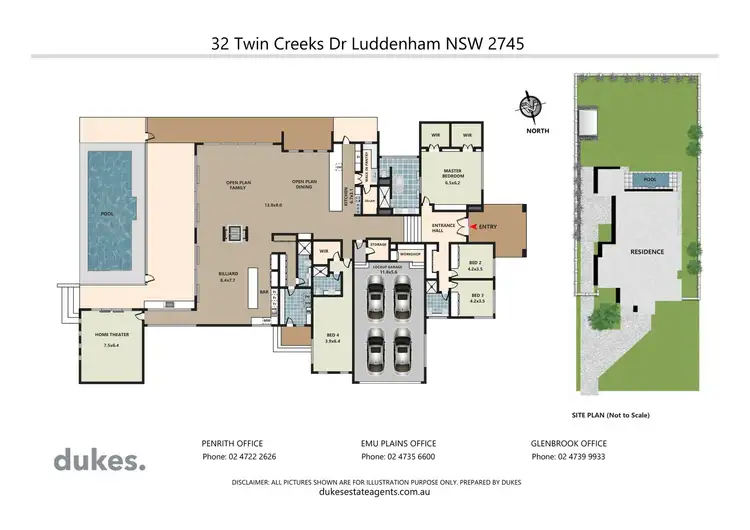 Floorplan of Homely house listing, 32 Twin Creeks Drive, Luddenham NSW 2745