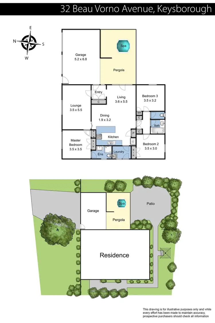Floorplan of Homely house listing, 32 Beau Vorno Avenue, Keysborough VIC 3173