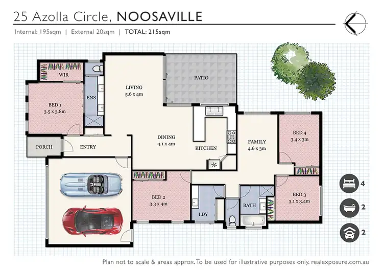 Floorplan of Homely house listing, 25 Azolla Circle, Noosaville QLD 4566