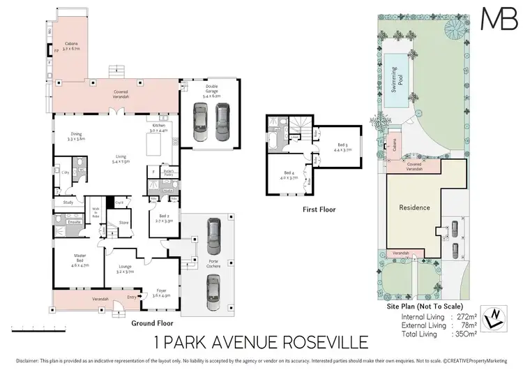 Floorplan of Homely house listing, 1 Park Avenue, Roseville NSW 2069