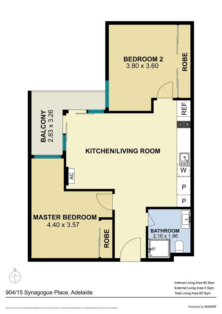 Floorplan of Homely apartment listing, 904/15 Synagogue Place, Adelaide SA 5000