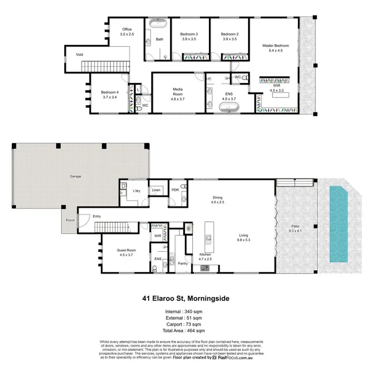 Floorplan of Homely house listing, 41 Elaroo Street, Morningside QLD 4170