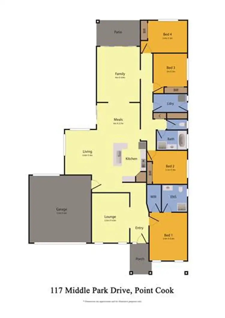 Floorplan of Homely house listing, 117 Middle Park Drive, Sanctuary Lakes VIC 3030