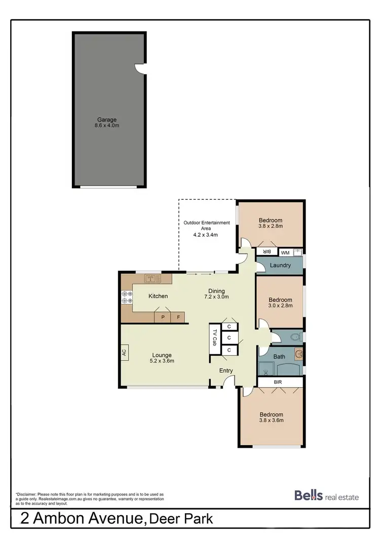 Floorplan of Homely house listing, 2 Ambon Avenue, Deer Park VIC 3023