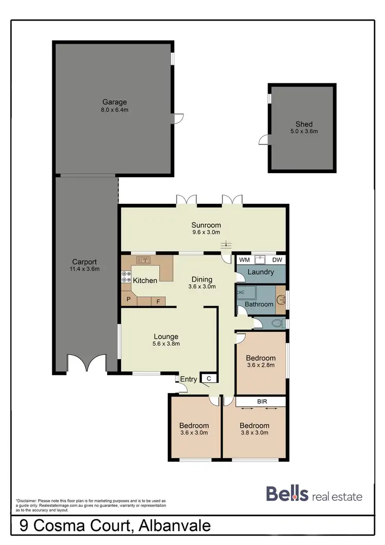 Floorplan of Homely house listing, 9 Cosma Court, Albanvale VIC 3021