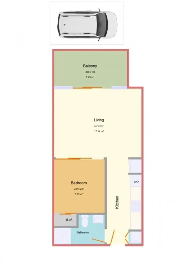 Floorplan of Homely apartment listing, G3/139 Chetwynd
Street, North Melbourne VIC 3051