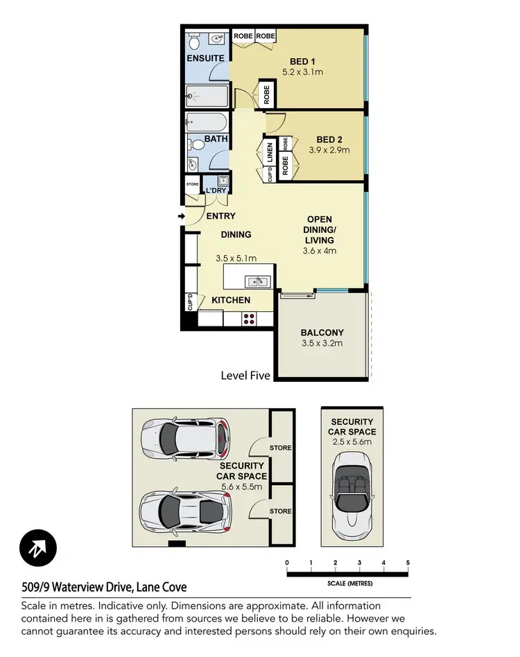 Floorplan of Homely apartment listing, 509/9 Waterview Drive, Lane Cove NSW 2066