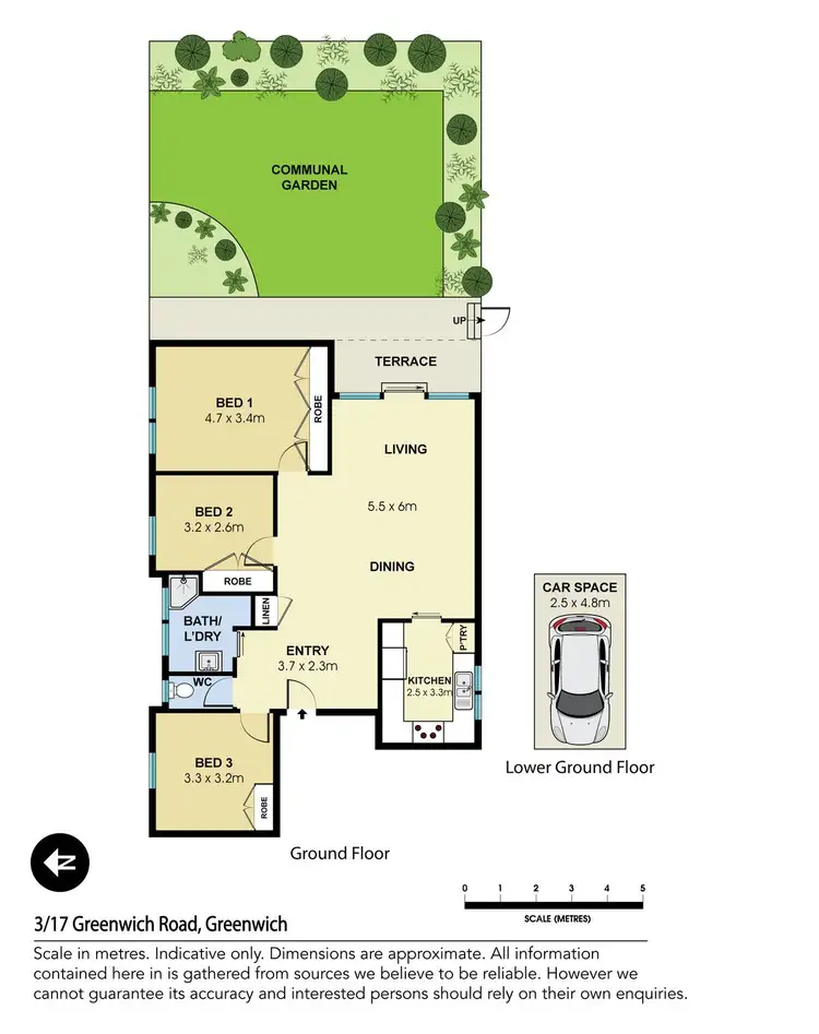 Floorplan of Homely apartment listing, 3/17 Greenwich Road, Greenwich NSW 2065