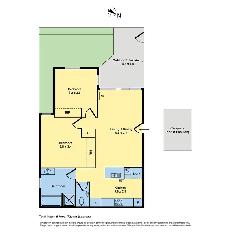 Floorplan of Homely apartment listing, 2/50 Altona Street, Kensington VIC 3031