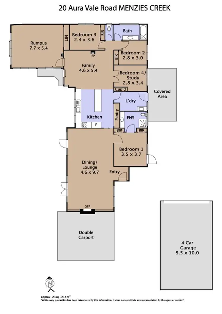 Floorplan of Homely house listing, 20 Aura Vale Road, Menzies Creek VIC 3159