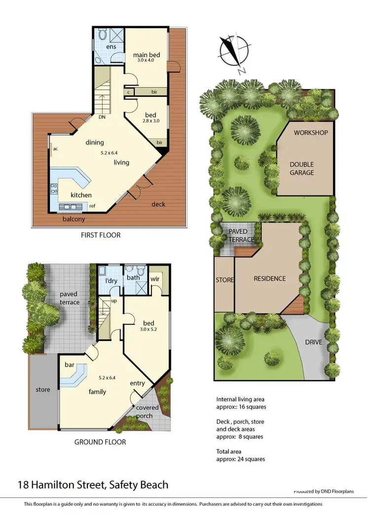 Floorplan of Homely house listing, 18 Hamilton Street, Safety Beach VIC 3936