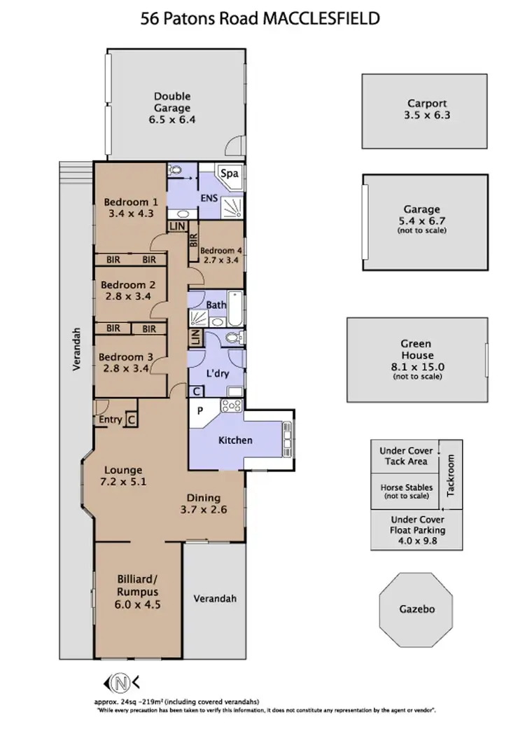 Floorplan of Homely house listing, 56 Patons Road, Macclesfield VIC 3782