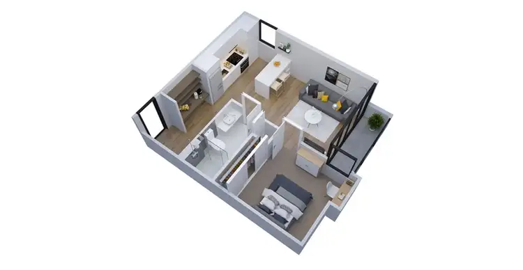 Floorplan of Homely apartment listing, 905/108 Flinders Street, Melbourne VIC 3000