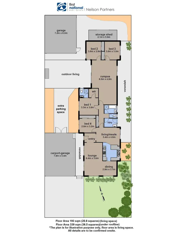 Floorplan of Homely house listing, 10 Rozzy Parade, Narre Warren VIC 3805