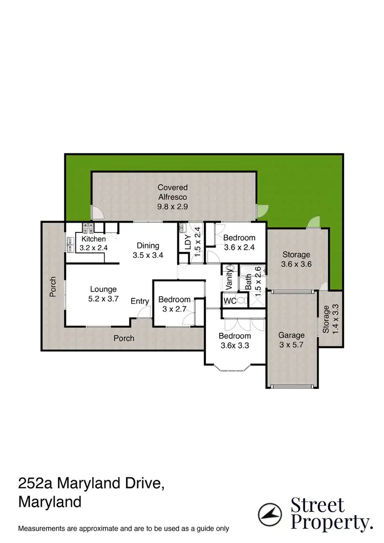 Floorplan of Homely house listing, 252A Maryland Drive, Maryland NSW 2287