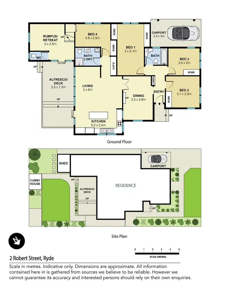 Floorplan of Homely house listing, 2 Robert Street, Ryde NSW 2112