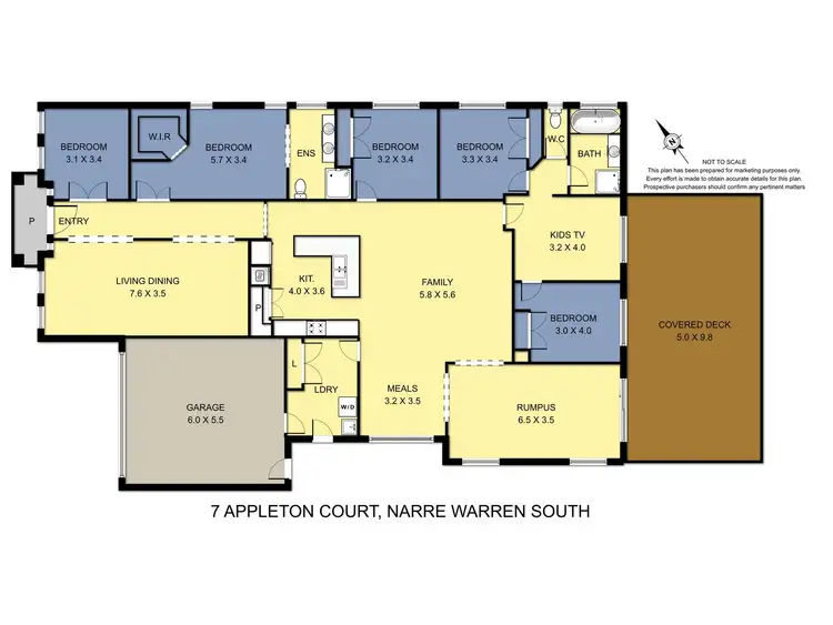 Floorplan of Homely house listing, 7 Appleton Court, Narre Warren South VIC 3805