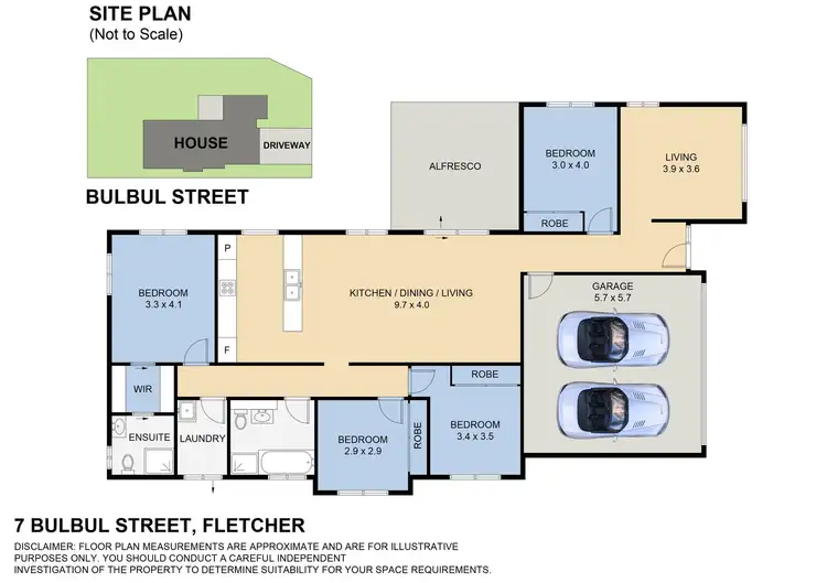 Floorplan of Homely house listing, 4 Bulbul Crescent, Fletcher NSW 2287