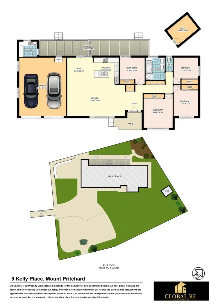 Floorplan of Homely house listing, 9 Kelly Place, Mount Pritchard NSW 2170