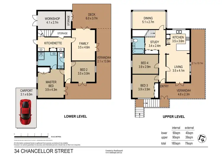 Floorplan of Homely house listing, 34 Chancellor Street, Sherwood QLD 4075