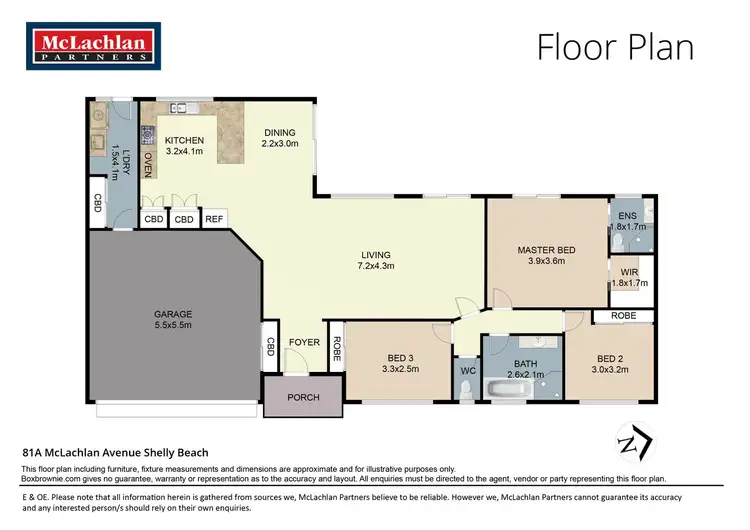 Floorplan of Homely villa listing, 81A McLachlan Avenue, Shelly Beach NSW 2261