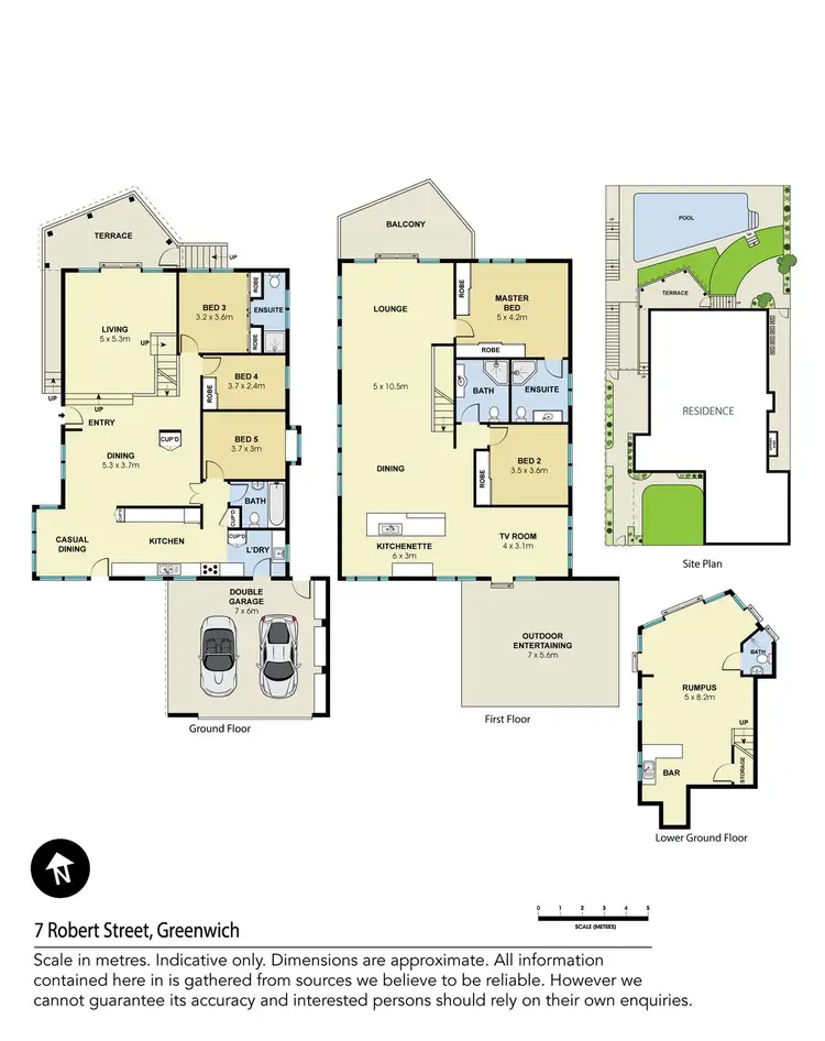 Floorplan of Homely house listing, 7 Robert Street, Greenwich NSW 2065