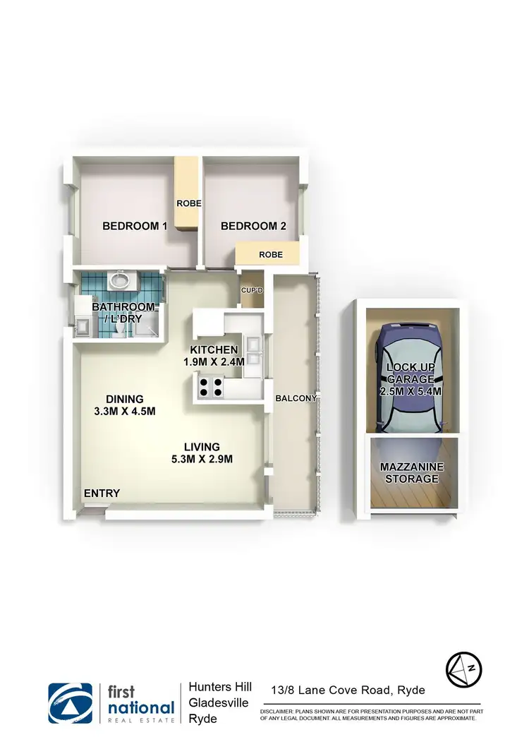 Floorplan of Homely apartment listing, 13/8 Lane Cove Road, Ryde NSW 2112