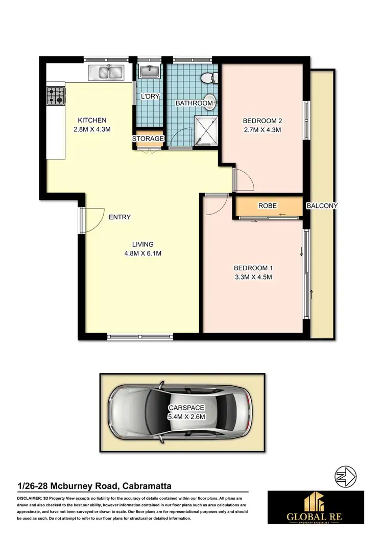 Floorplan of Homely unit listing, 1/26-28 McBurney Road, Cabramatta NSW 2166