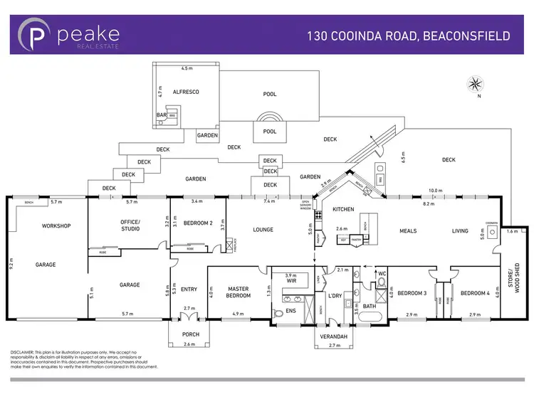 Floorplan of Homely house listing, 130 Cooinda Road, Beaconsfield VIC 3807