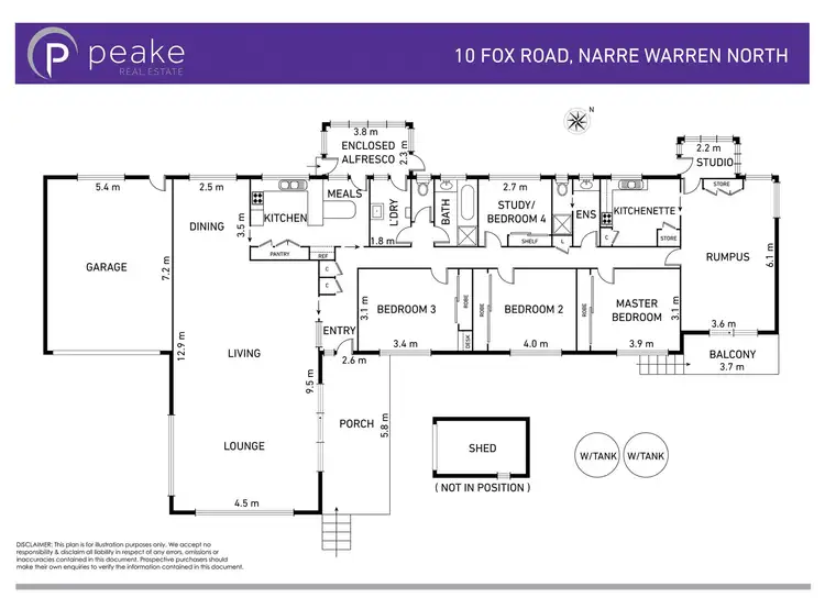 Floorplan of Homely house listing, 10 Fox Road, Narre Warren North VIC 3804