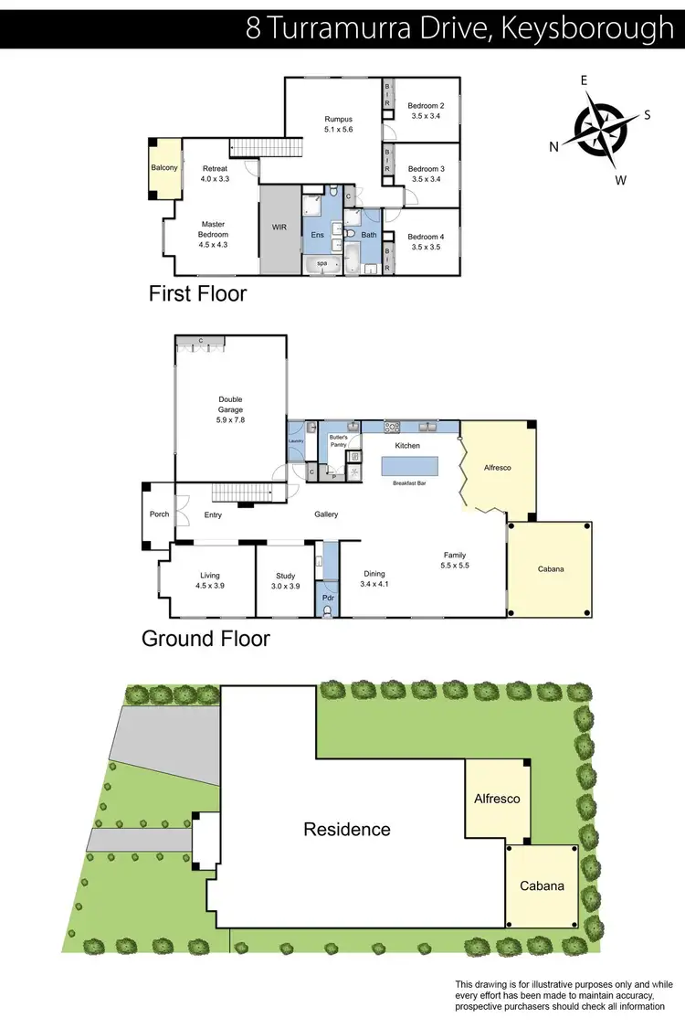 Floorplan of Homely house listing, 8 Turramurra Drive, Keysborough VIC 3173