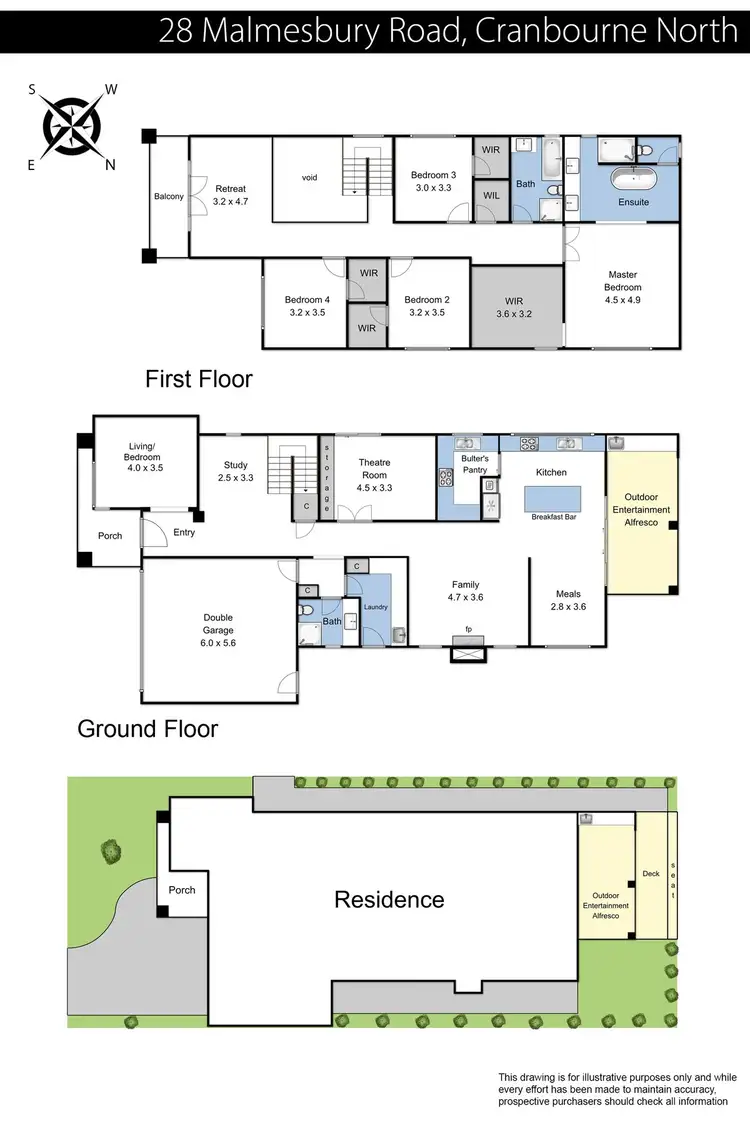 Floorplan of Homely house listing, 28 Malmesbury Road, Cranbourne North VIC 3977