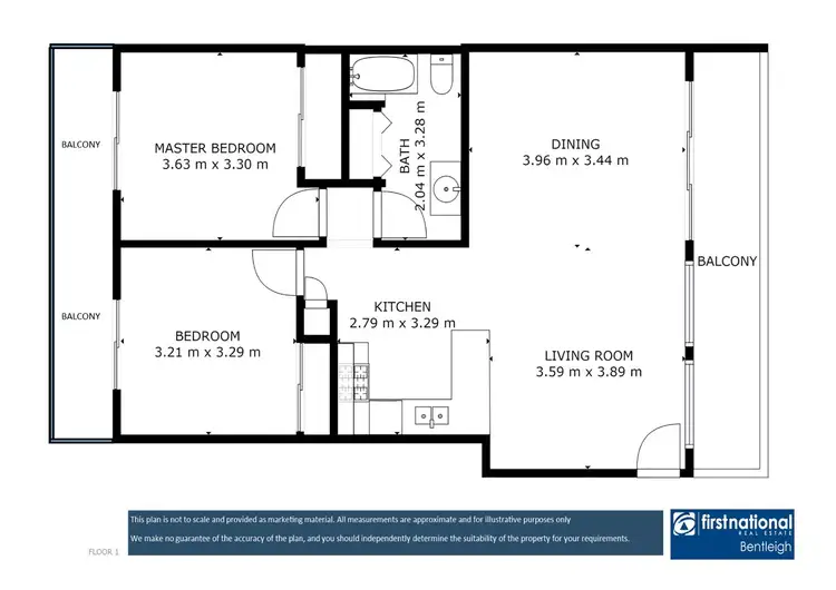Floorplan of Homely apartment listing, 9/675 Centre Road, Bentleigh East VIC 3165