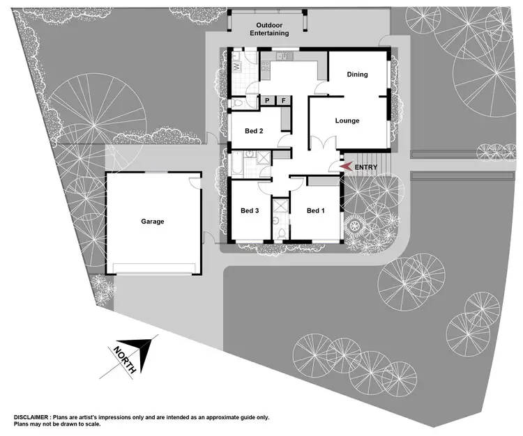 Floorplan of Homely house listing, 1 Harper Close, Karabar NSW 2620
