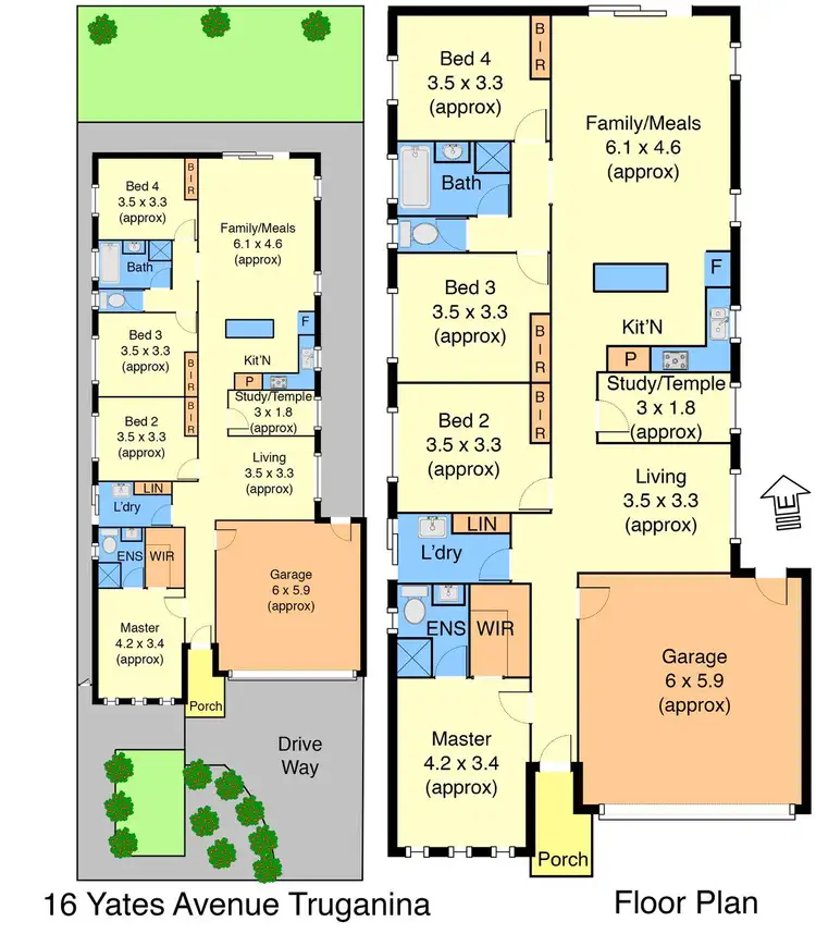 Floorplan of Homely house listing, 16 Yates Avenue, Truganina VIC 3029
