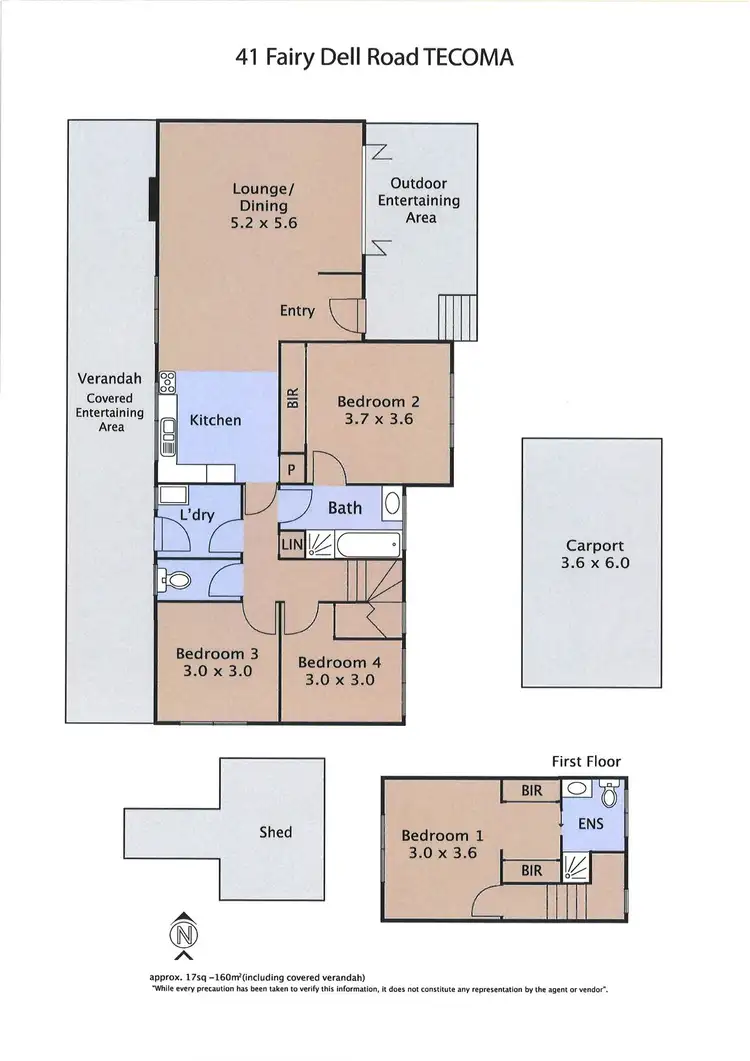 Floorplan of Homely house listing, 41 Fairy Dell Road, Tecoma VIC 3160