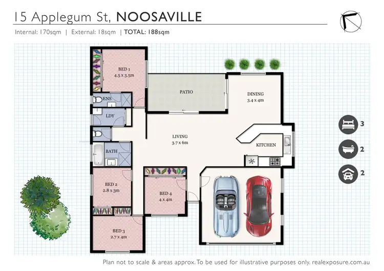 Floorplan of Homely house listing, 15 Applegum Street, Noosaville QLD 4566