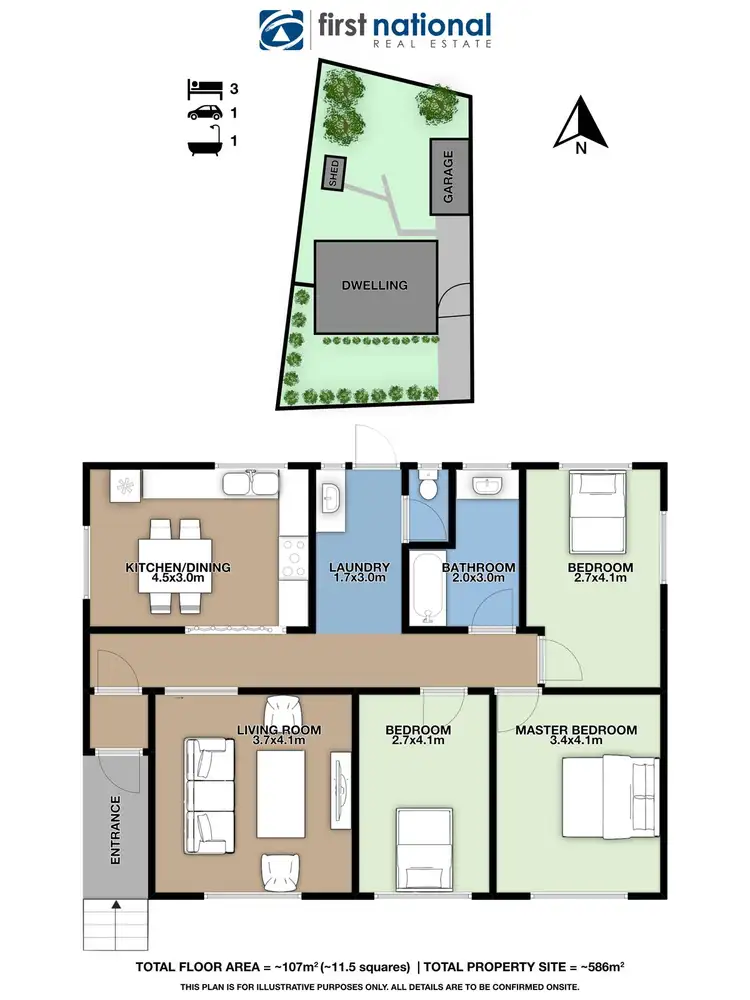 Floorplan of Homely house listing, 3 Conferta Crescent, Doveton VIC 3177