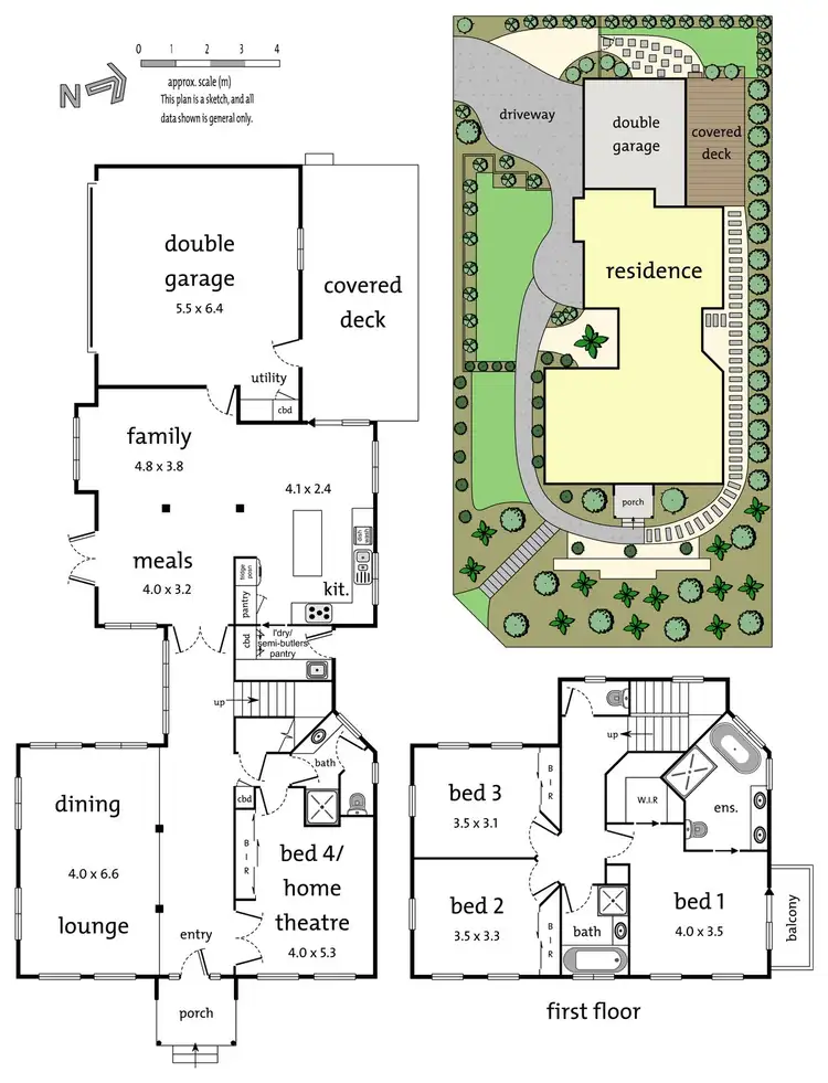 Floorplan of Homely house listing, 43 Tanbridge Way, Warranwood VIC 3134