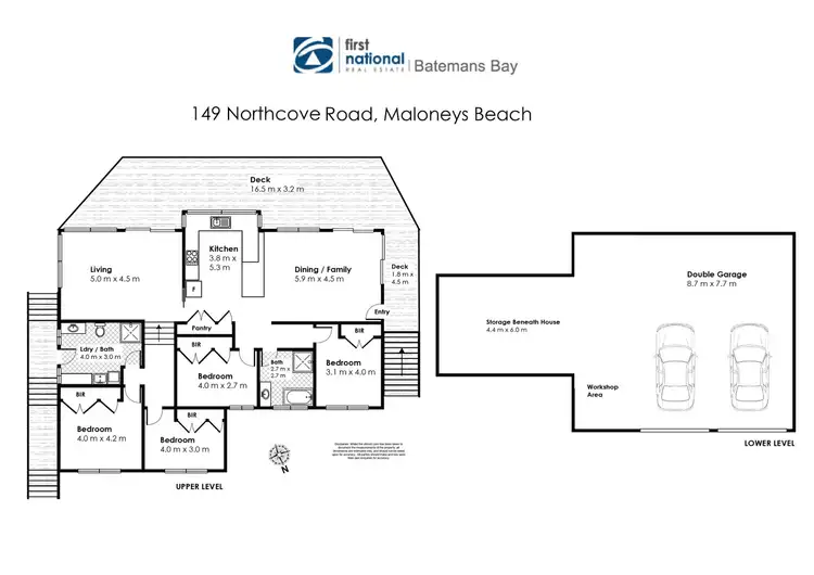 Floorplan of Homely house listing, 149 Northcove Road, Long Beach NSW 2536