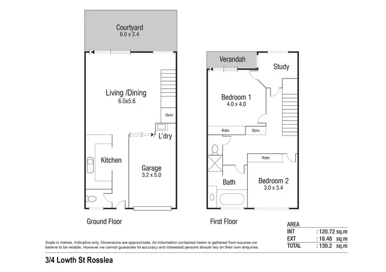 Floorplan of Homely unit listing, 3/4 Lowth Street, Rosslea QLD 4812