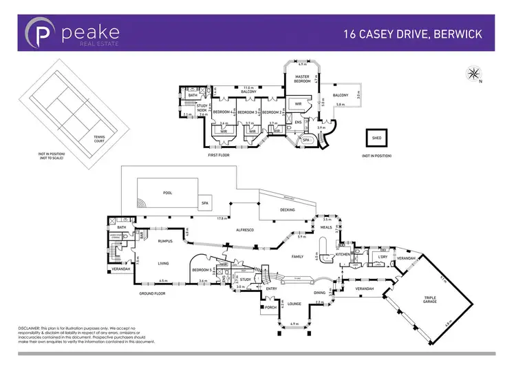 Floorplan of Homely house listing, 16 Casey Drive, Berwick VIC 3806