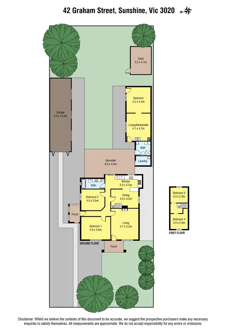 Floorplan of Homely house listing, 42 Graham Street, Sunshine VIC 3020
