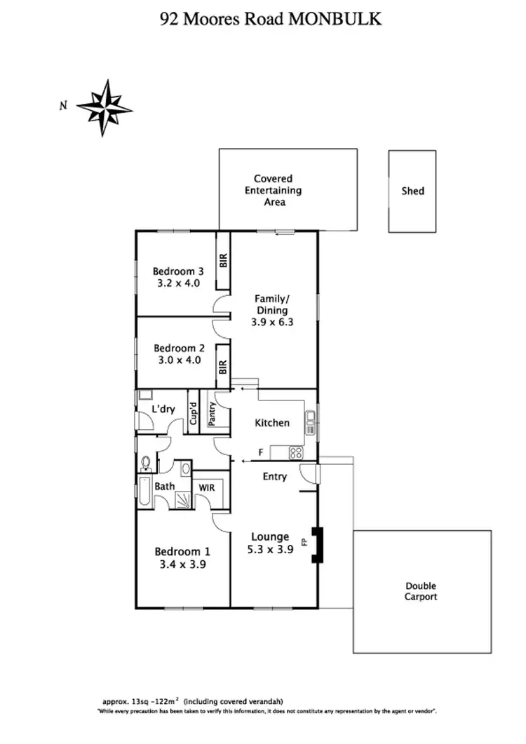 Floorplan of Homely house listing, 92 Moores Road, Monbulk VIC 3793