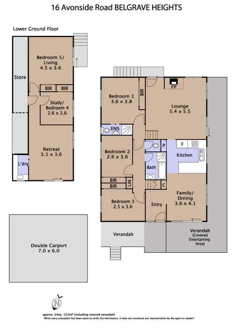 Floorplan of Homely house listing, 16 Avonside Road, Belgrave Heights VIC 3160